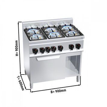 Плита газова GGM Gastro GHB969P+EB3U