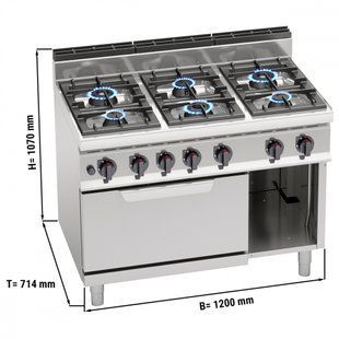 Плита газовая GGM Gastro GHB1271P+GB8