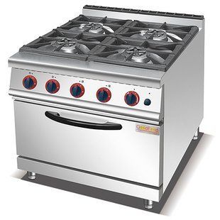 Плита газовая с электрической духовкой GoodFood GP4AFLNG