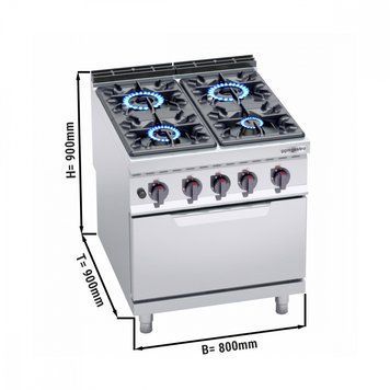 Плита газовая GGM Gastro GHB899H+GB8