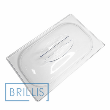 Кришка із полікарбонату купольна Brillis GN 1/4 прозора (264х160х37)