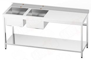 Столи виробничі з мийними ваннами Orest TWSI-2 Si