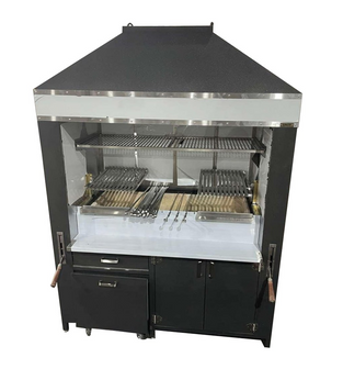Мангальный комплекс 1500х800(1200)х2400мм UNIT