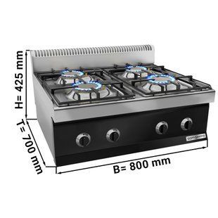 Плита газовая GGM Gastro GHK873M