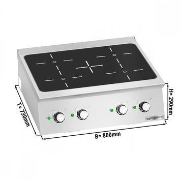 Індукційна плита GGM Gastro IDHB873B