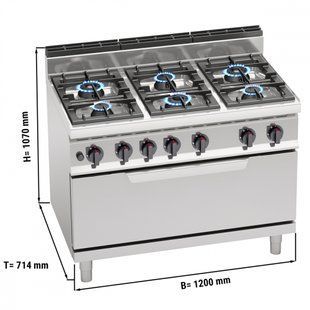 Плита газовая GGM Gastro GHB171P+GB8