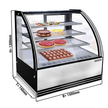Вітрина кондитерська GGM Gastro KTH15713R