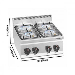 Плита газовая GGM Gastro GHB663P