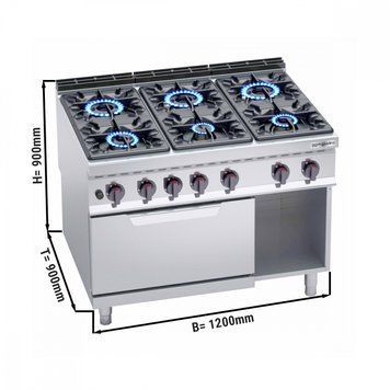 Плита газовая GGM Gastro GHB199H+GB8