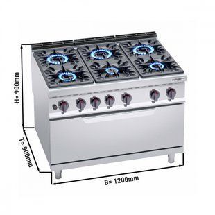 Плита газовая GGM Gastro GHB199H+GB12