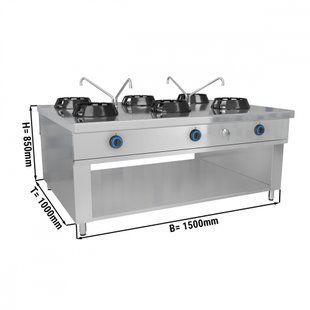 Плита газовая WOK GGM Gastro GWHN1518