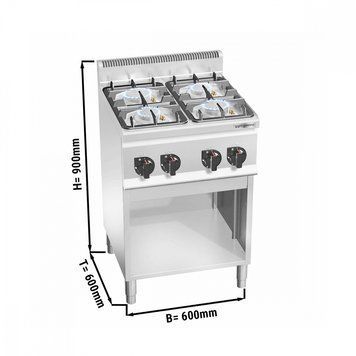 Плита газова GGM Gastro GHB669P