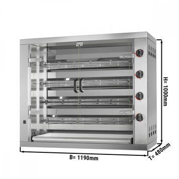 Гриль для кур GGM GASTRO GHKM424-B