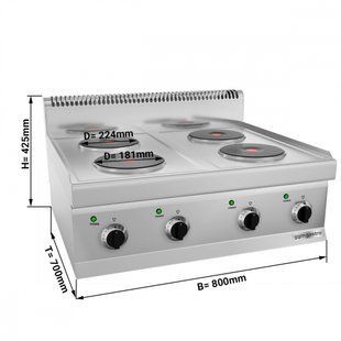 Плита электрическая GGM GASTRO EHK800-E