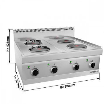 Плита электрическая GGM GASTRO EHK800-E
