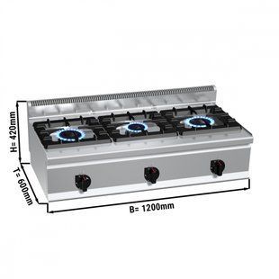 Плита газовая GGM Gastro GHB164T