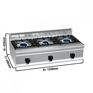 Плита газова GGM Gastro GHB164T