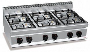 Плита газова BERTOS G7F6BPW