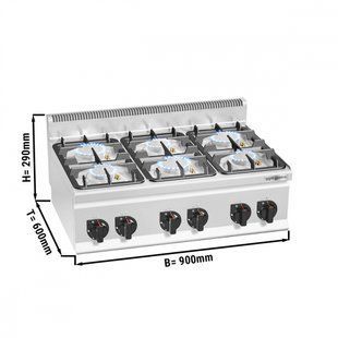 Плита газовая GGM Gastro GHB963P