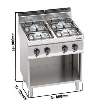Плита газова GGM Gastro GHB879M