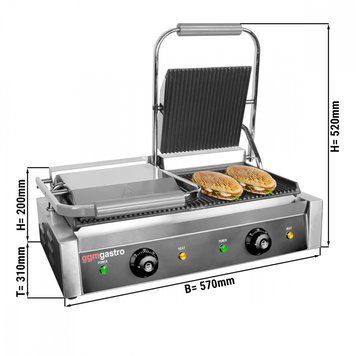 Контактный гриль GGM Gastro KGKB300