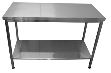 Стол Tehma 800*600*850 с бортом и полкой