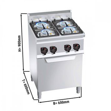 Плита газова GGM Gastro GHB669P+GB4