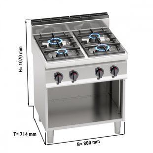 Плита газовая GGM Gastro GHB871P