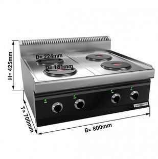Плита электрическая GGM GASTRO EHK873E
