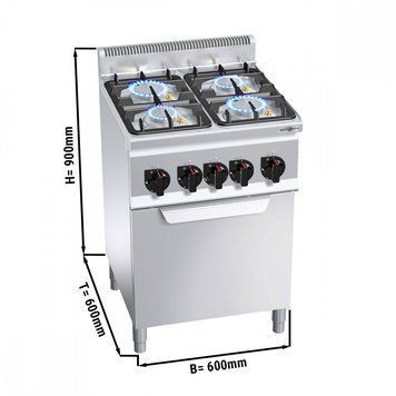 Плита газова GGM Gastro GHB669P+EB3U