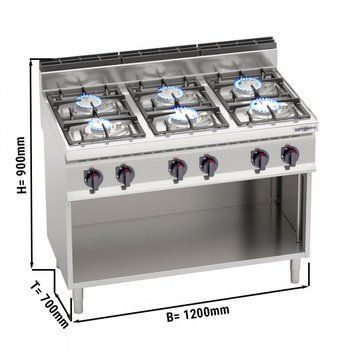 Плита газова GGM Gastro GHB179M