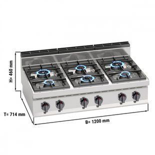 Плита газовая GGM Gastro GHB174P