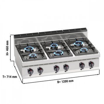Плита газова GGM Gastro GHB174P
