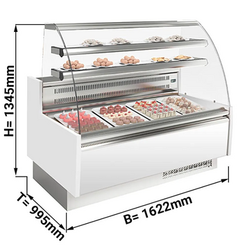 Вітрина кондитерська GGM Gastro KUI151R-G