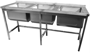 Мийка Tehma 1800 * 600 * 850 3секц. з бортом.