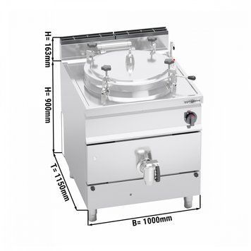 Котел пищеварочный GGM Gastro GKB899HI200D