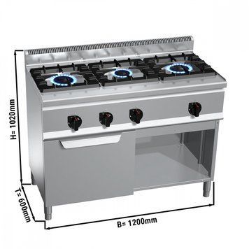 Плита газова GGM Gastro GHB164T+GB4
