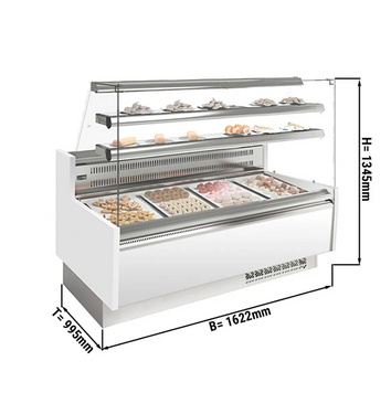 Вітрина кондитерська GGM Gastro KUI151E-G