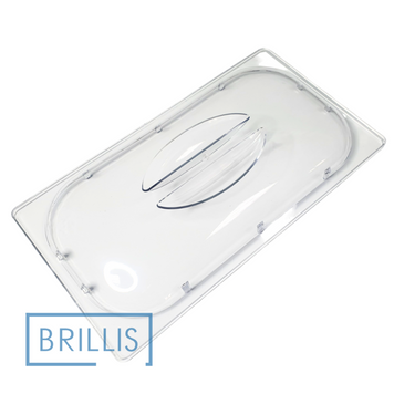 Кришка із полікарбонату купольна Brillis GN 1/3 прозора (323х175х37)
