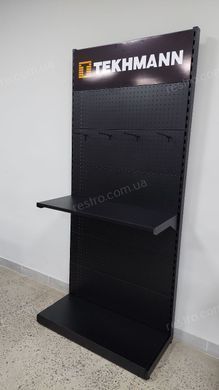 Стеллаж торговый перфорированный с крючками 2250х460х1000 USTOR