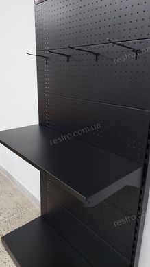 Стеллаж торговый перфорированный с крючками 2250х460х1000 USTOR