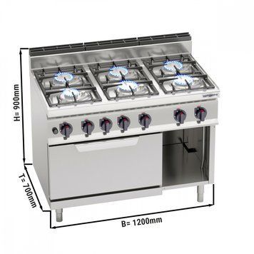 Плита газова GGM Gastro GHB179M+GB8